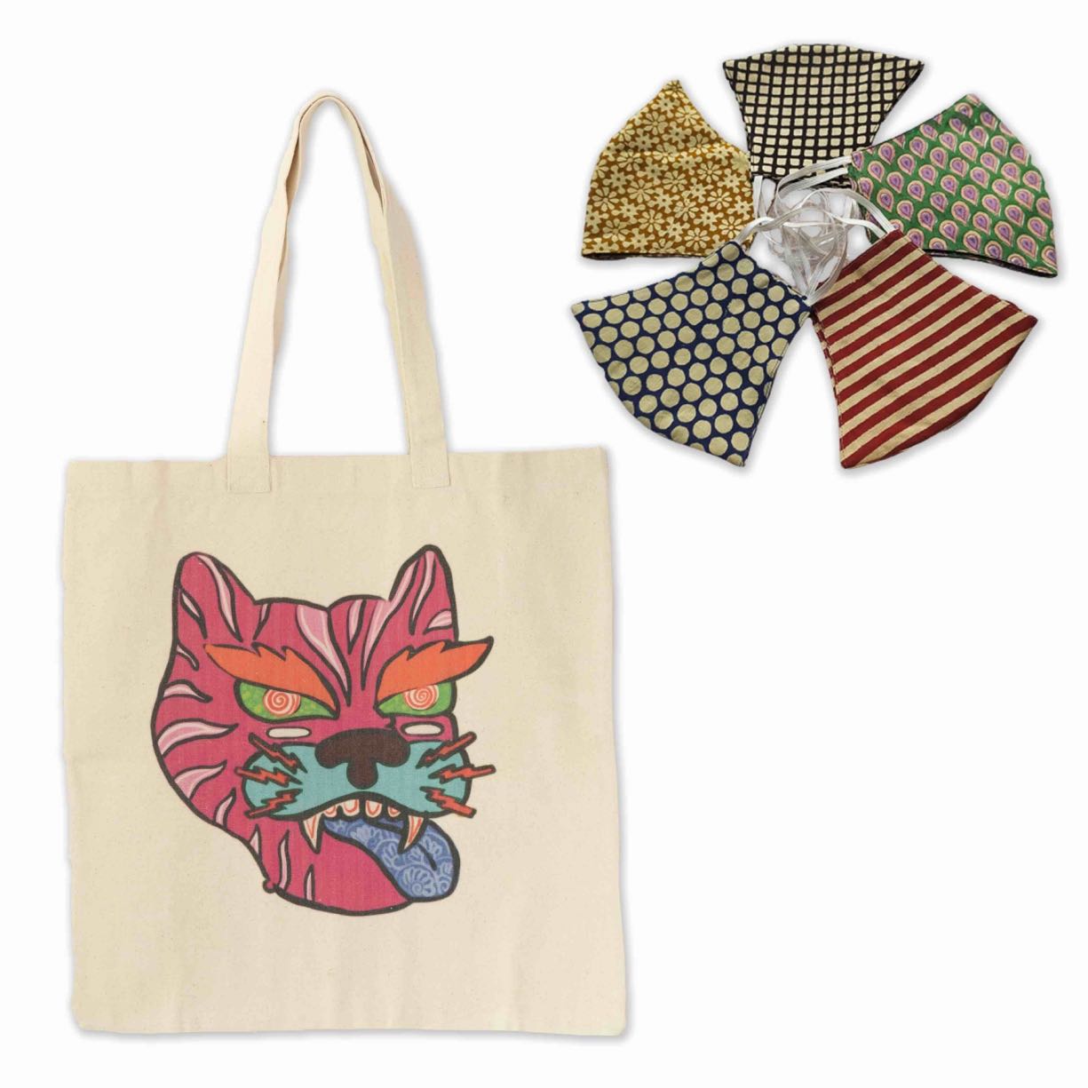 The Fox Tote + Shades of Summer Mask Set
